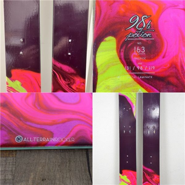 ケーツー K2 Potion 98Ti ポーション 163cm センター98mm フリーライド スキー 板 板のみ アウトドア Yahoo!オークション - ケーツー K2 Potion 98Ti ポーション