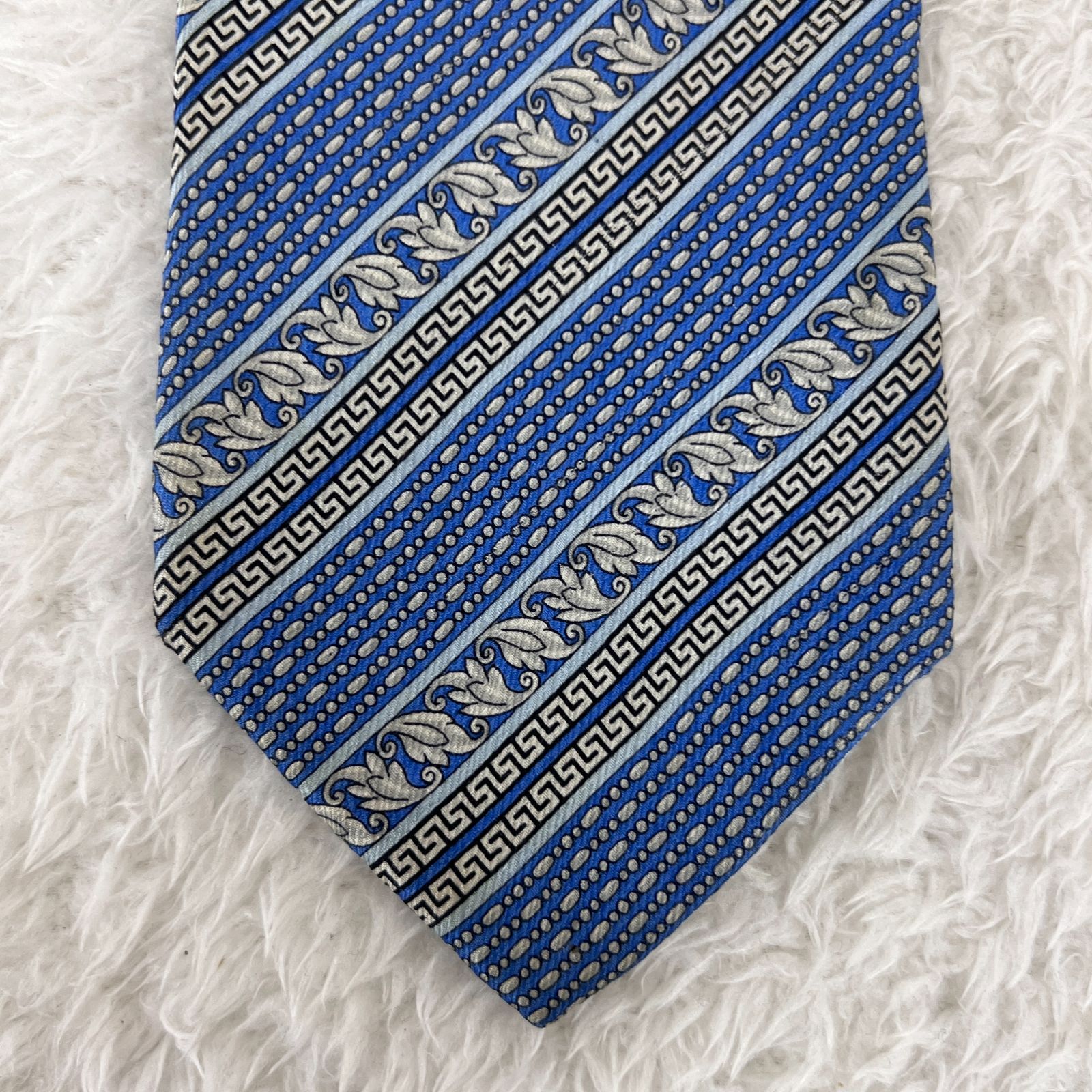 美品 Gianni Versace ジャンニ ヴェルサーチ オーストリッチ 型押し 