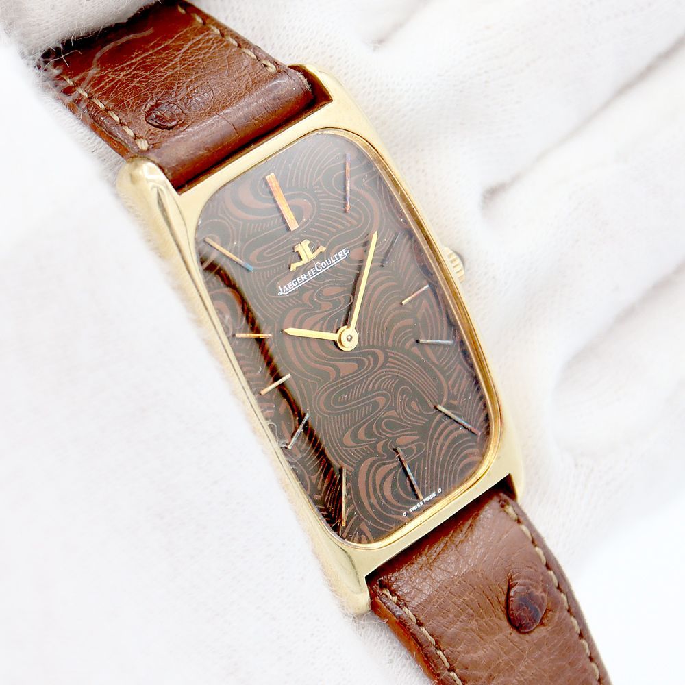 JAEGER LECOULTRE ジャガールクルト 9107-21 茶 ブラウン YG イエロー