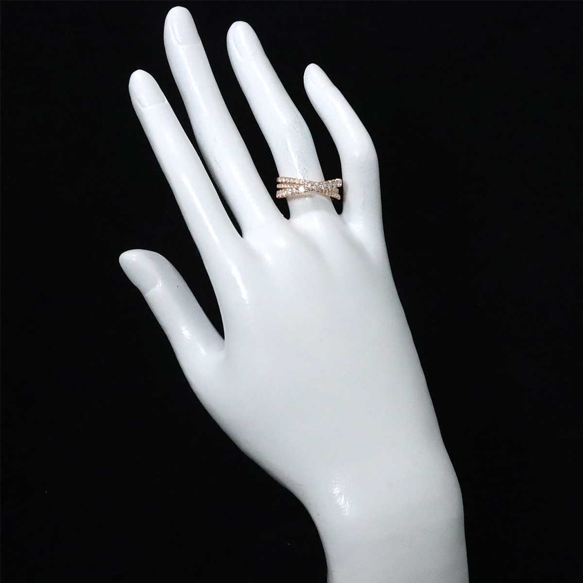カルティエ Cartier エタンセル ドゥ #50 リング ダイヤ K18 PG 750 指輪 Etincelle Diamond Ring【証明書付き】  90235019 - メルカリ