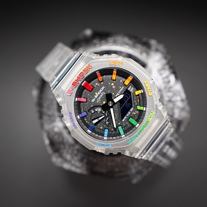 G-shock レインボー カラフル GA-2100SKE-7 ギャラクシー - A-Shield