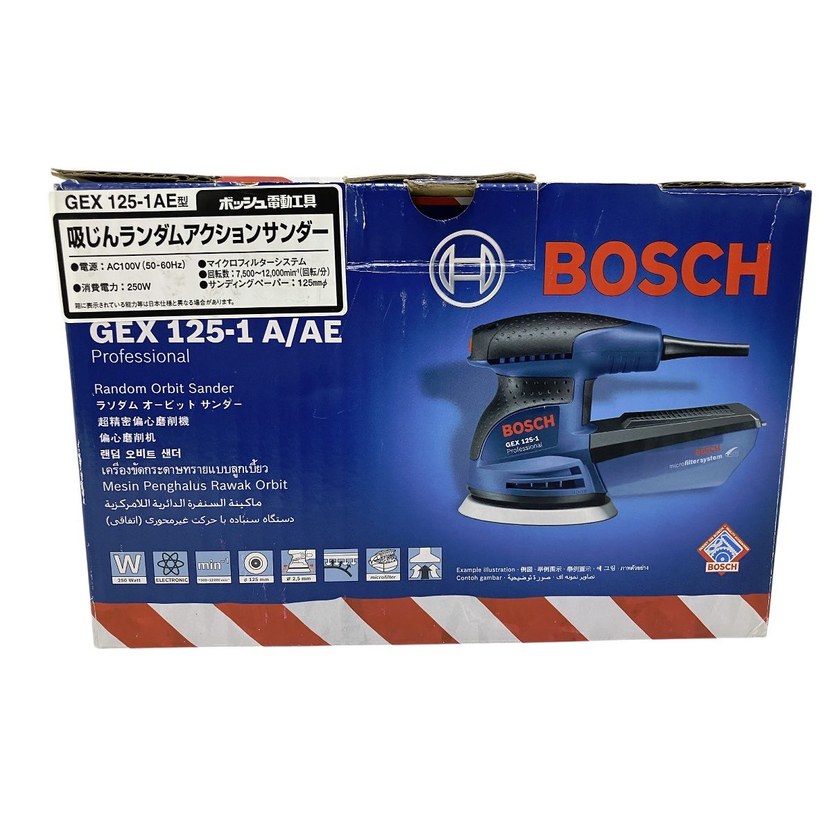 BOSCH GEX 125-1 A|AE ランダムオービットサンダー 電動工具 O10054348