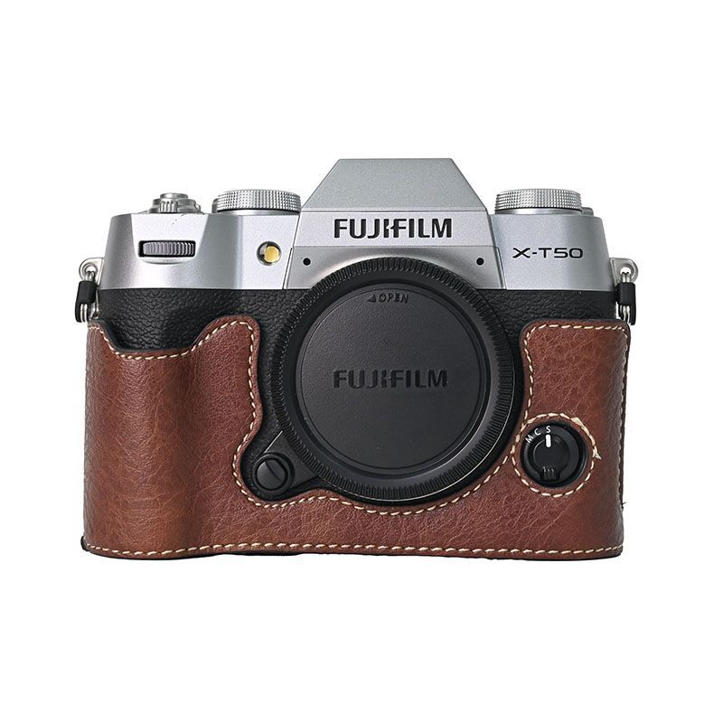FUJIFILM X-T50、ケース付 楽天市場】FUJIFILM X-T50 専用 レザー ケース Black ブラック
