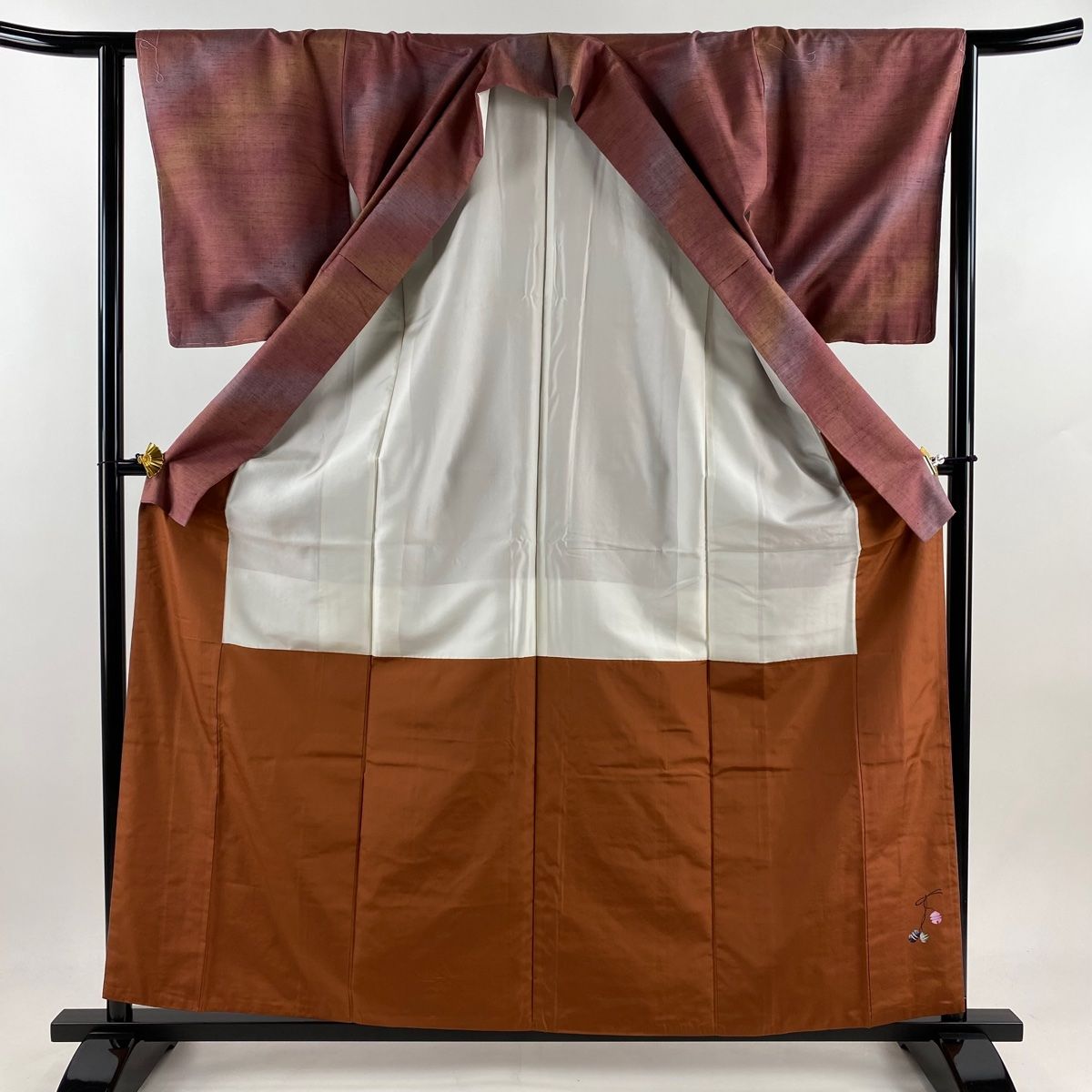 袷 斜めぼかし柄