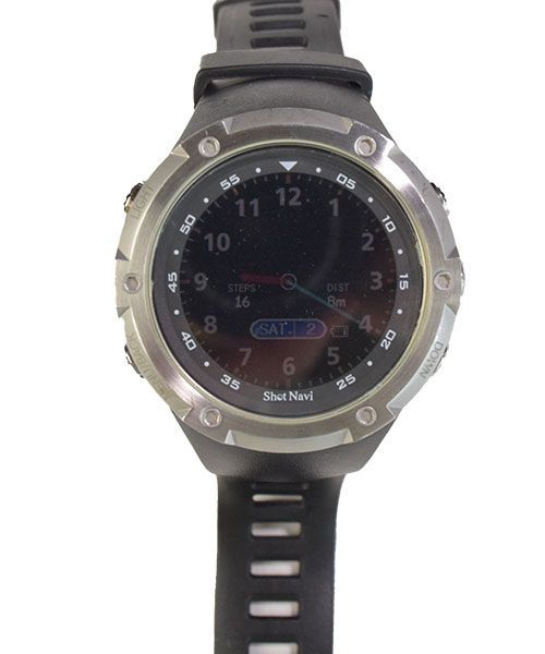 中古　ショットナビ Shot Navi W1 Evolve ブラック Shot Navi ショットナビ W1 Evolve 腕時計型 GPSナビ｜中古