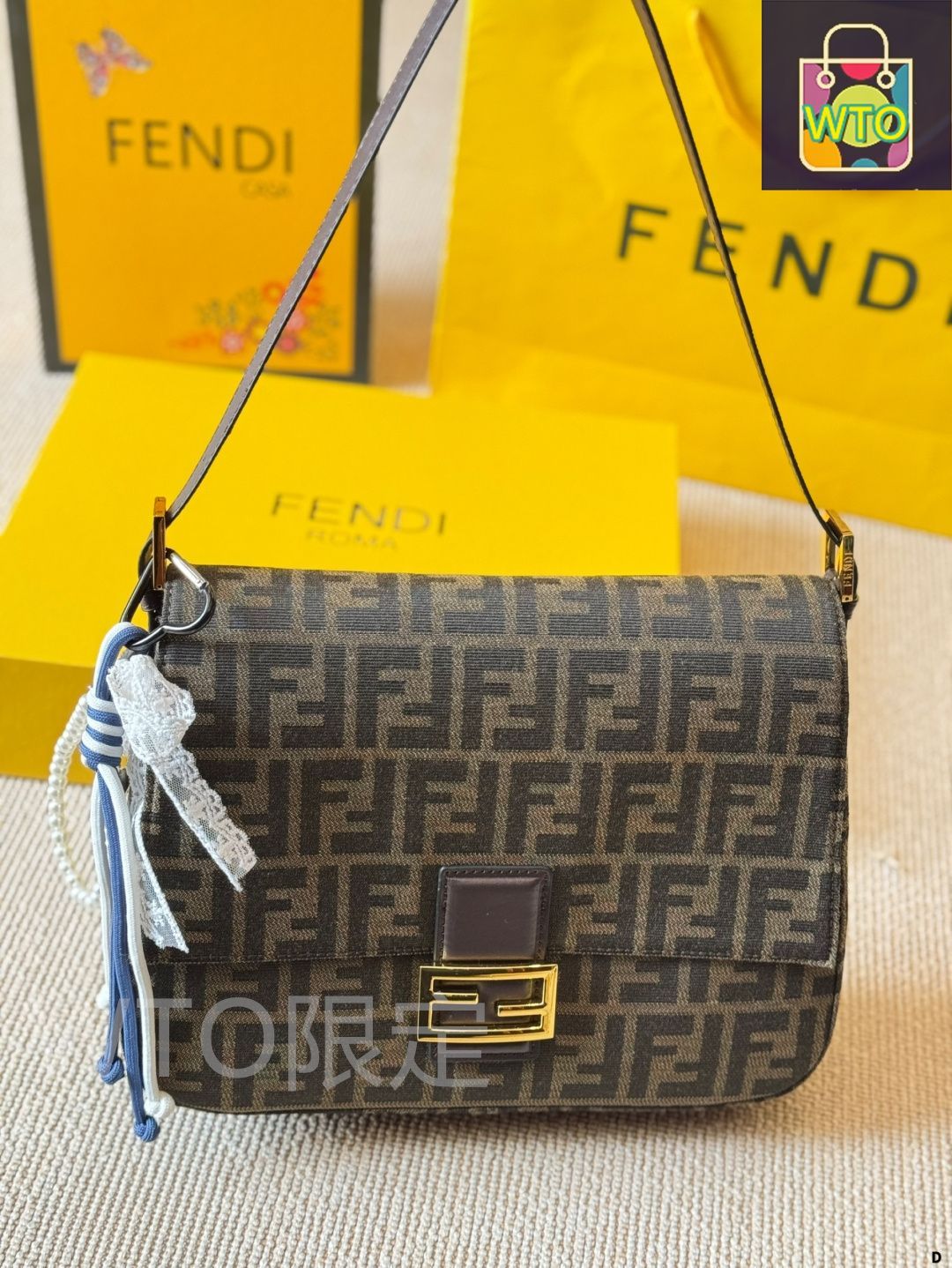 FENDI フェンディ バゲット バッグ ラージサイズ 今日特価】Fendi Baguette フェンディ バゲット バッグ（ラージ