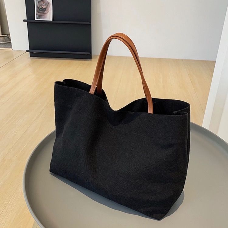 シンプル 無地 キャンバス トートバッグ 人気 定番 大きめ ベジバッグ 