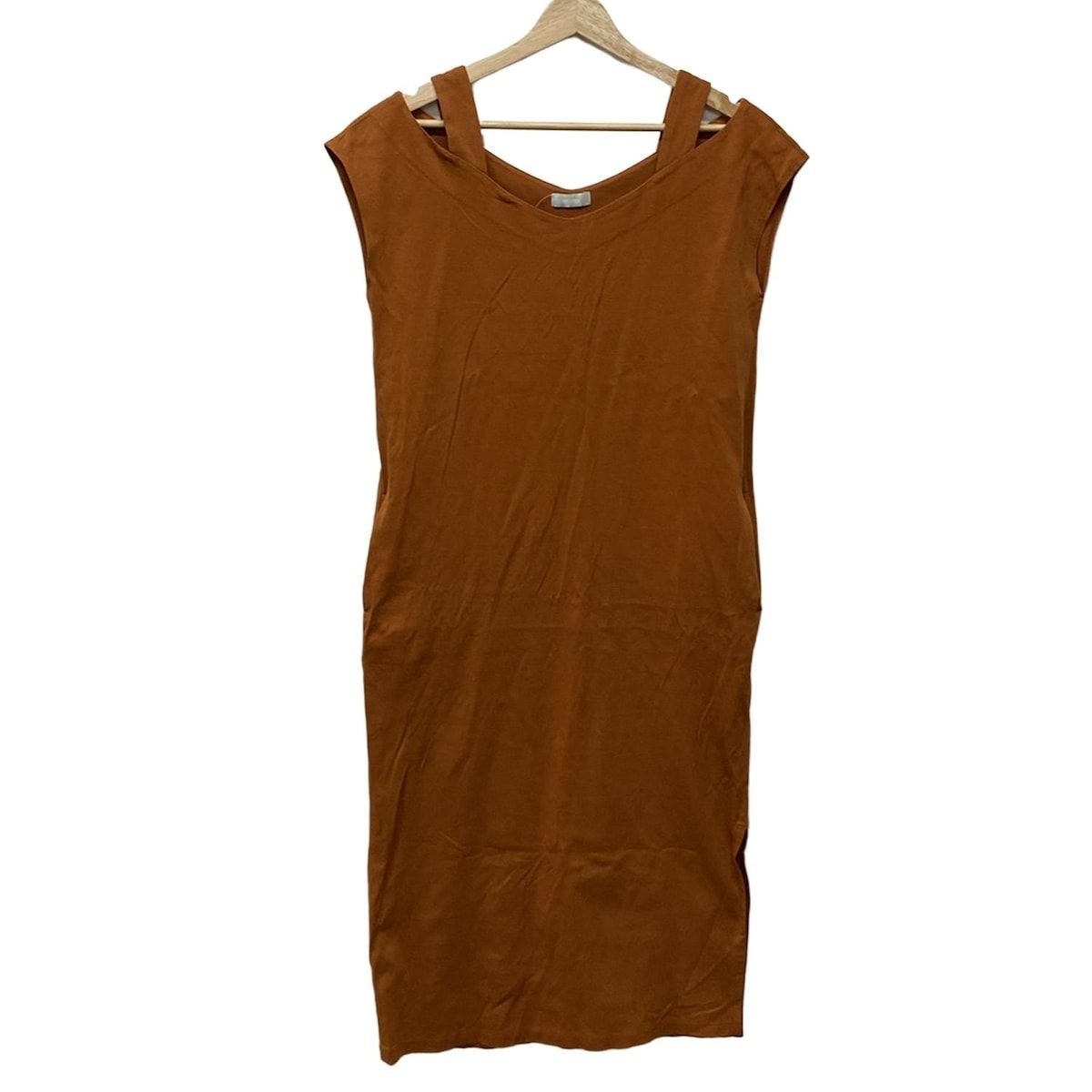 ESTNATION エストネーション ワンピース サイズ38 M レディース - ブラウン ノースリーブ|ロング