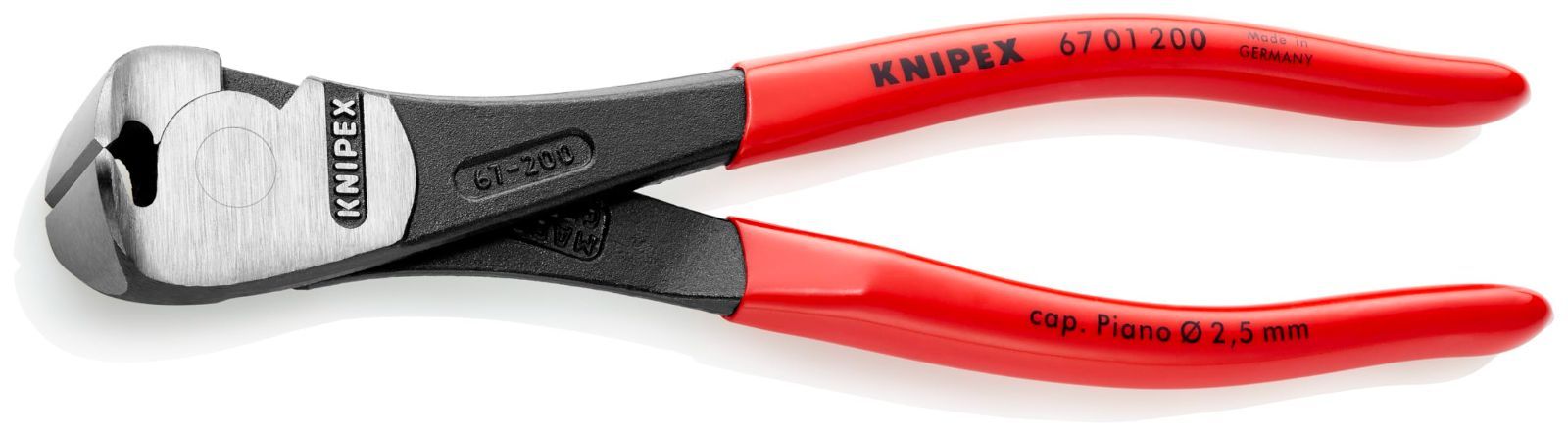 クニペックス KNIPEX 6801-200 エンドカッティングニッパー (SB