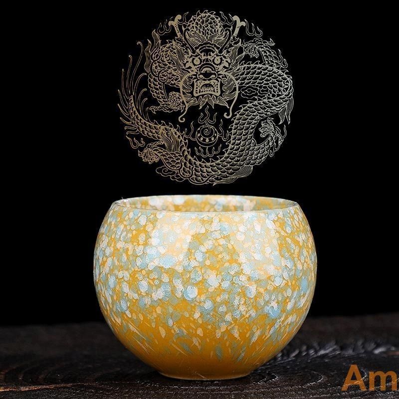 【建戔】陶芸　中国陶芸品　茶道具 天目茶碗 新品・未使用】 抹茶碗 抹茶茶碗 天目茶碗 曜変天目茶碗 茶道具
