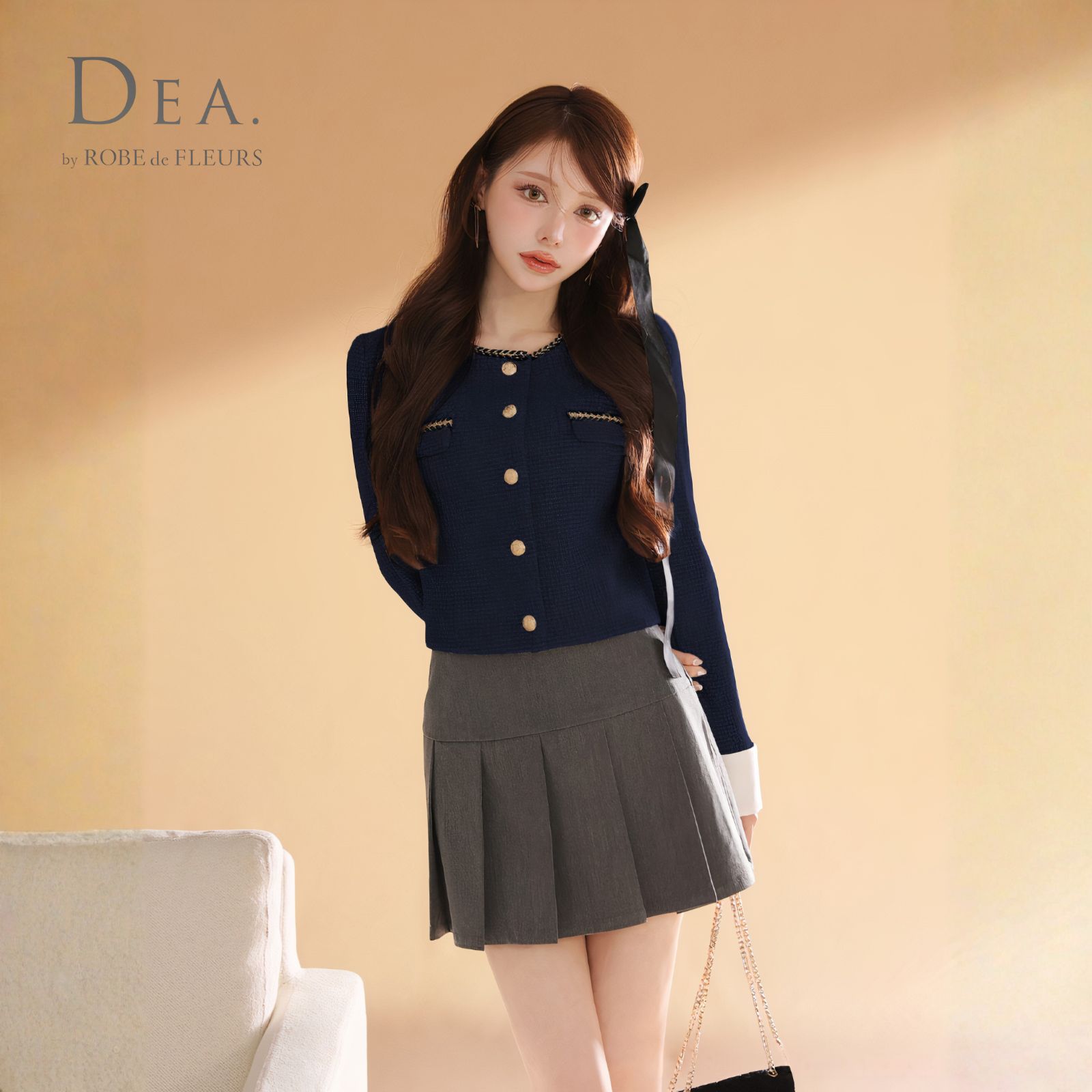 ディアバイローブドフルール ミニドレス