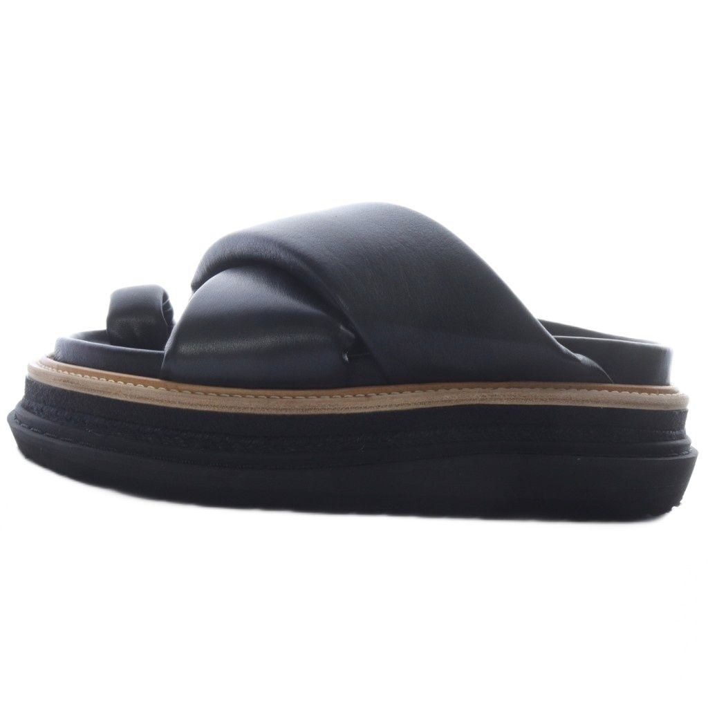 サカイ sacai Multiple Sole サンダル レザー 41 黒 SCM-089