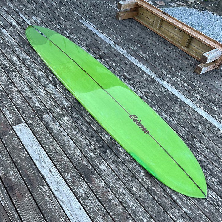 シングルフィンロングボード　クリームサーフボード　モデル名【フラワー9.6ft】 シングルフィンロングボード クリームサーフボード モデル名