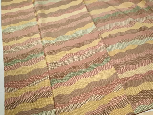 平和屋着物●江戸小紋　よろけ縞　正絹　逸品　CAAU3177yc 平和屋着物○江戸小紋 よろけ縞 正絹 逸品 CAAU3177yc - メルカリ