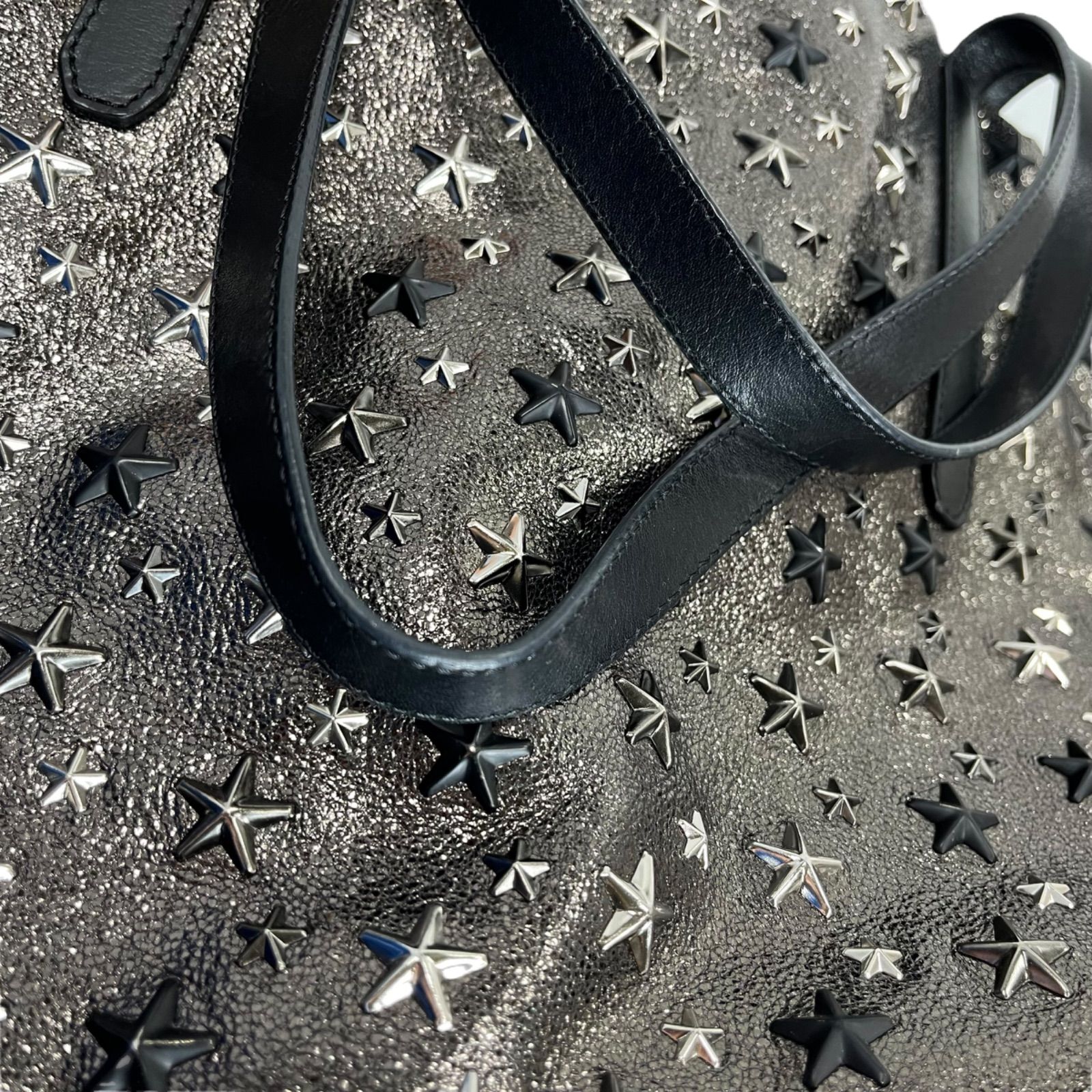 美品 ジミーチュウ JIMMY CHOO ピムリコ スタースタッズ トート