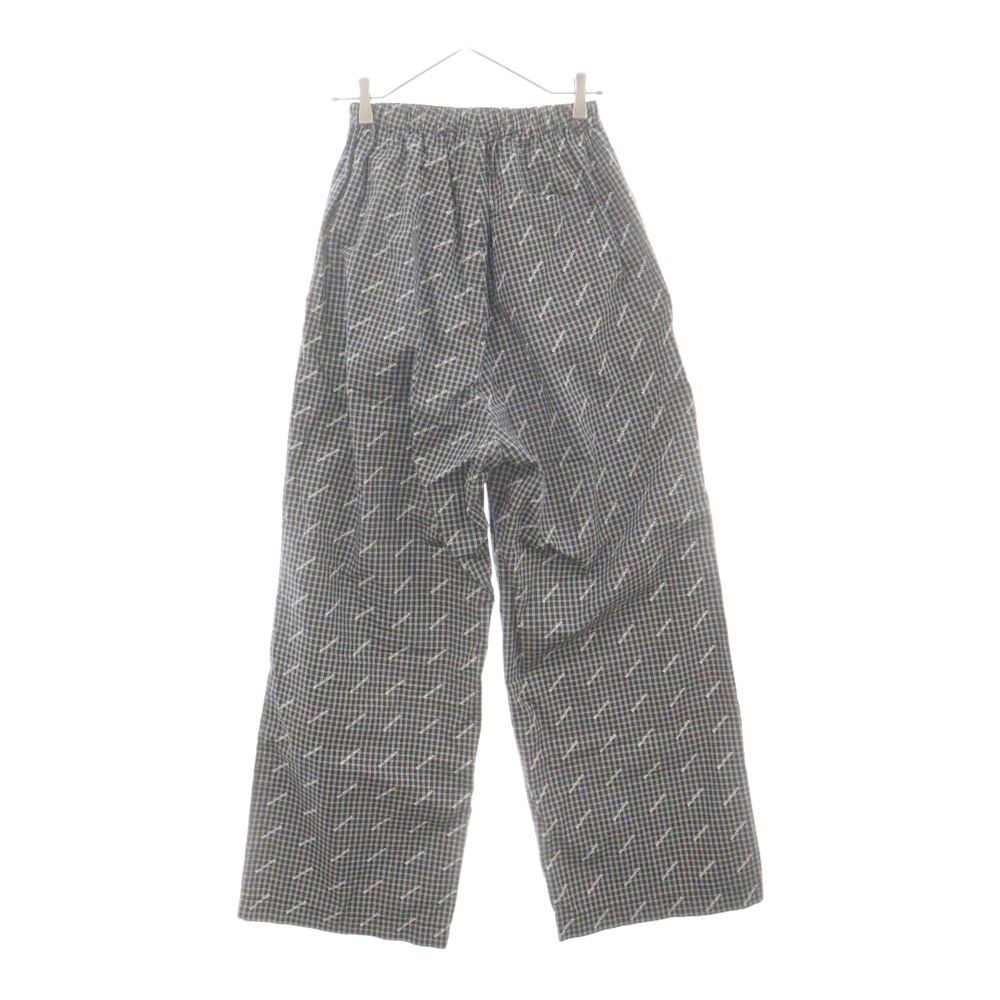 BALENCIAGA (バレンシアガ) チェックロゴ総柄 オーバーサイズ ロング