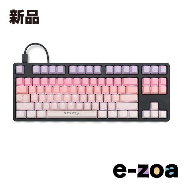 Tai-Hao タイハオ Tai-Hao PBT Backlit 132 keys ANSI US 8 ISO UK TH-SAKURA-MICHI-KEYCAP-S 2583654