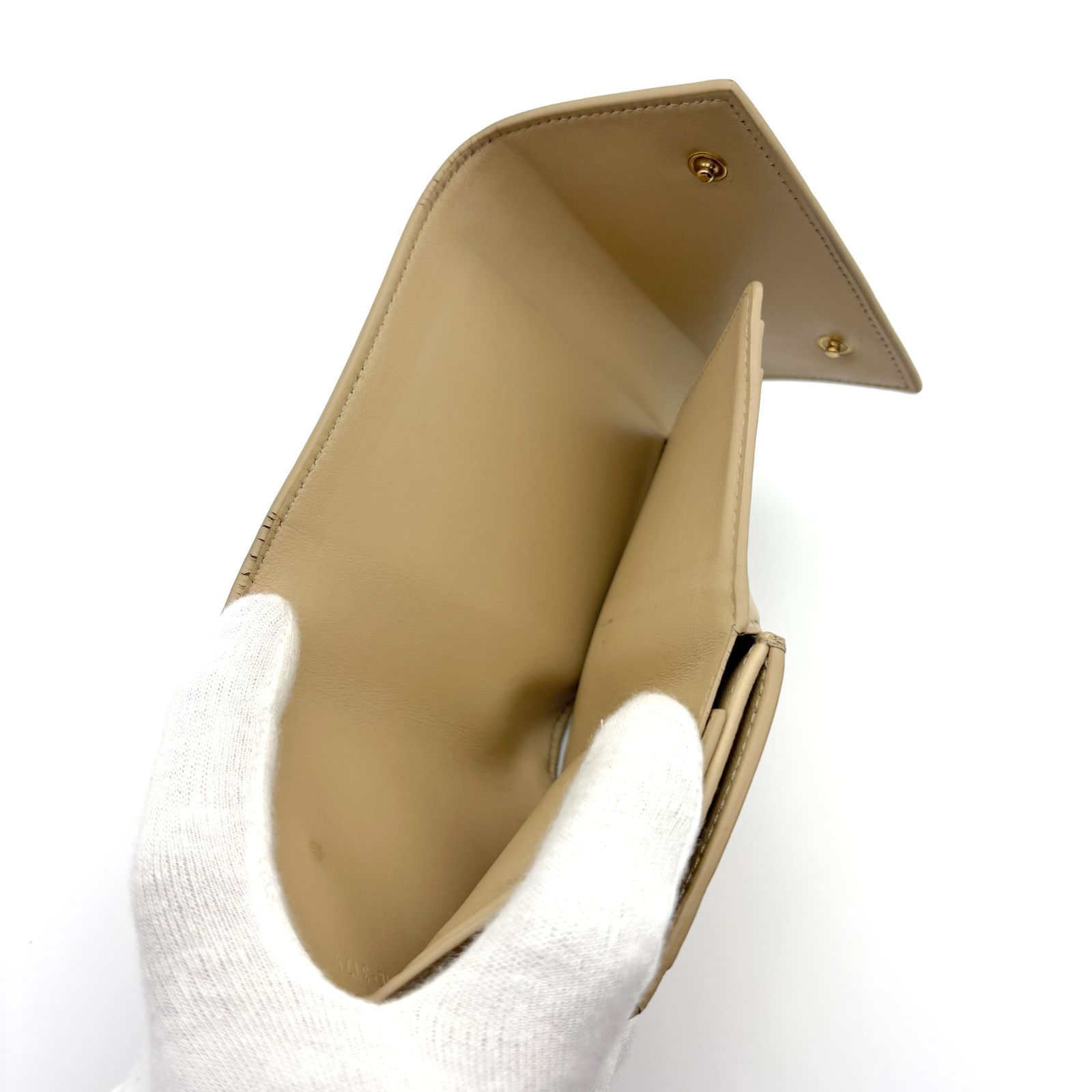 CELINE スモール トリフォールドウォレット ベージュ 三つ折り財布