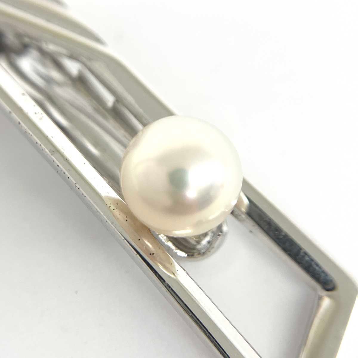 MIKIMOTO ミキモト SVタイピン シルバーカラー 一粒パール 本