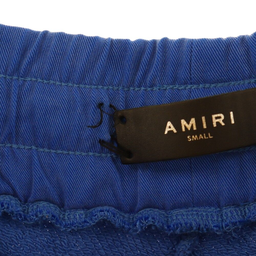 AMIRI (アミリ) ダメージ加工バイカースウェットパンツ ブルー - メルカリ