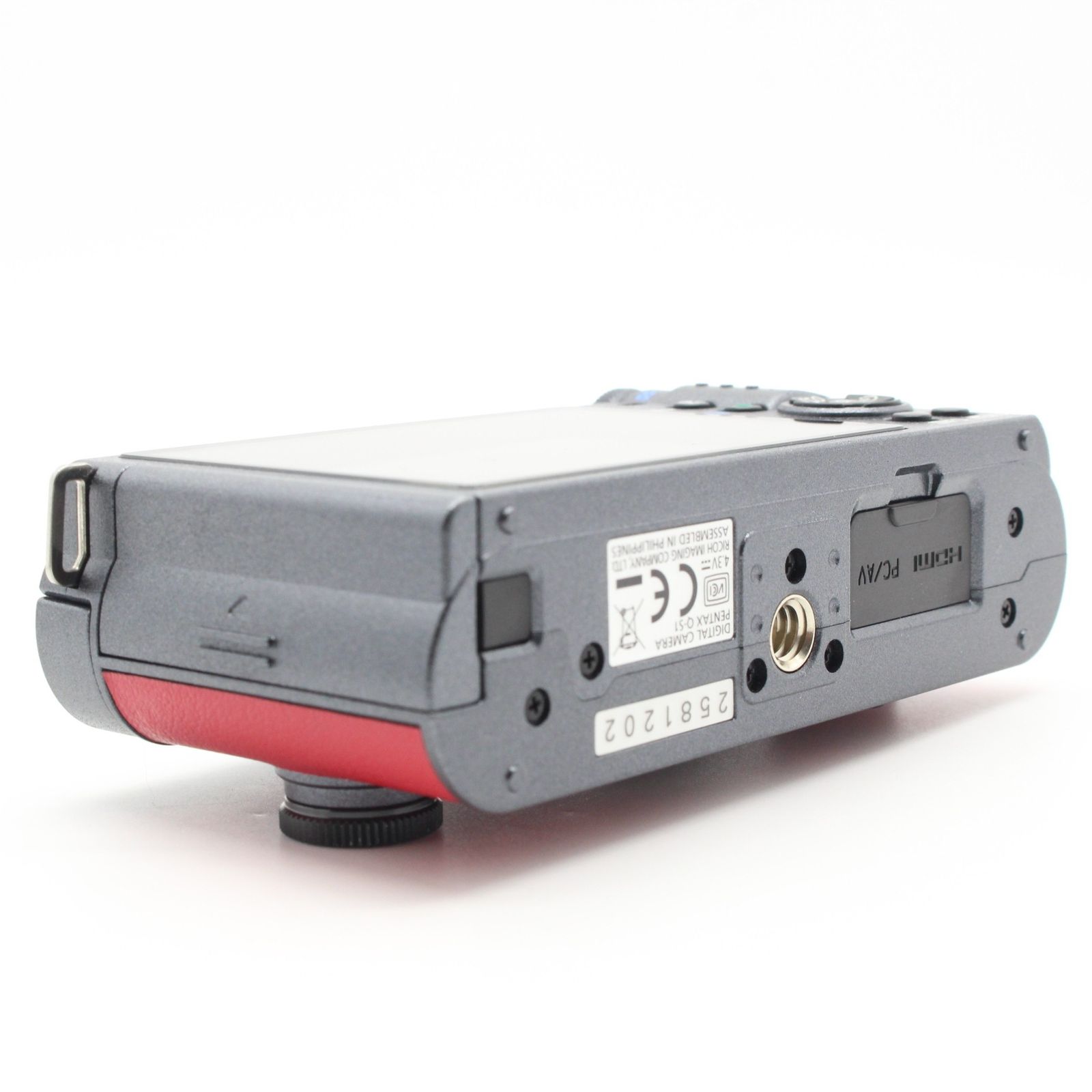 ☆極上品☆PENTAX Q-S1 ボディ ガンメタル×マインレッド ショット数557