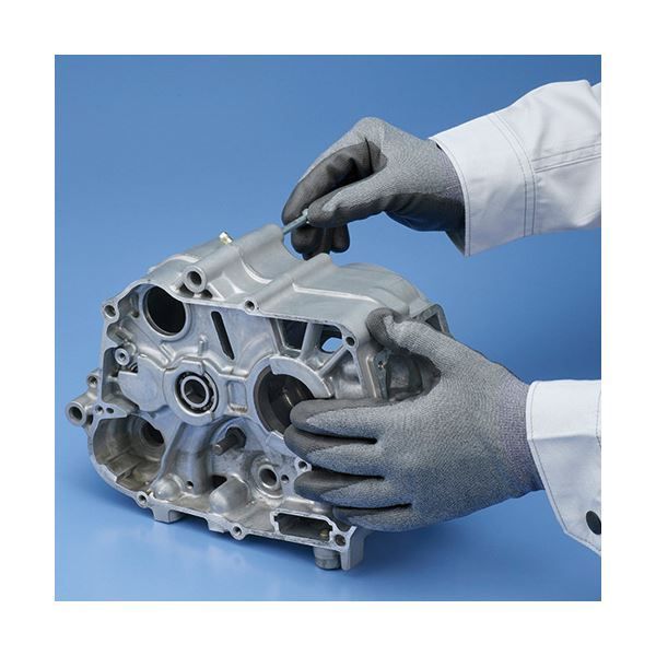 〔まとめ〕 ショーワグローブ XC 510 フォルテックスウレタンパーム手袋 M グレー ブルー 1双 〔 〕