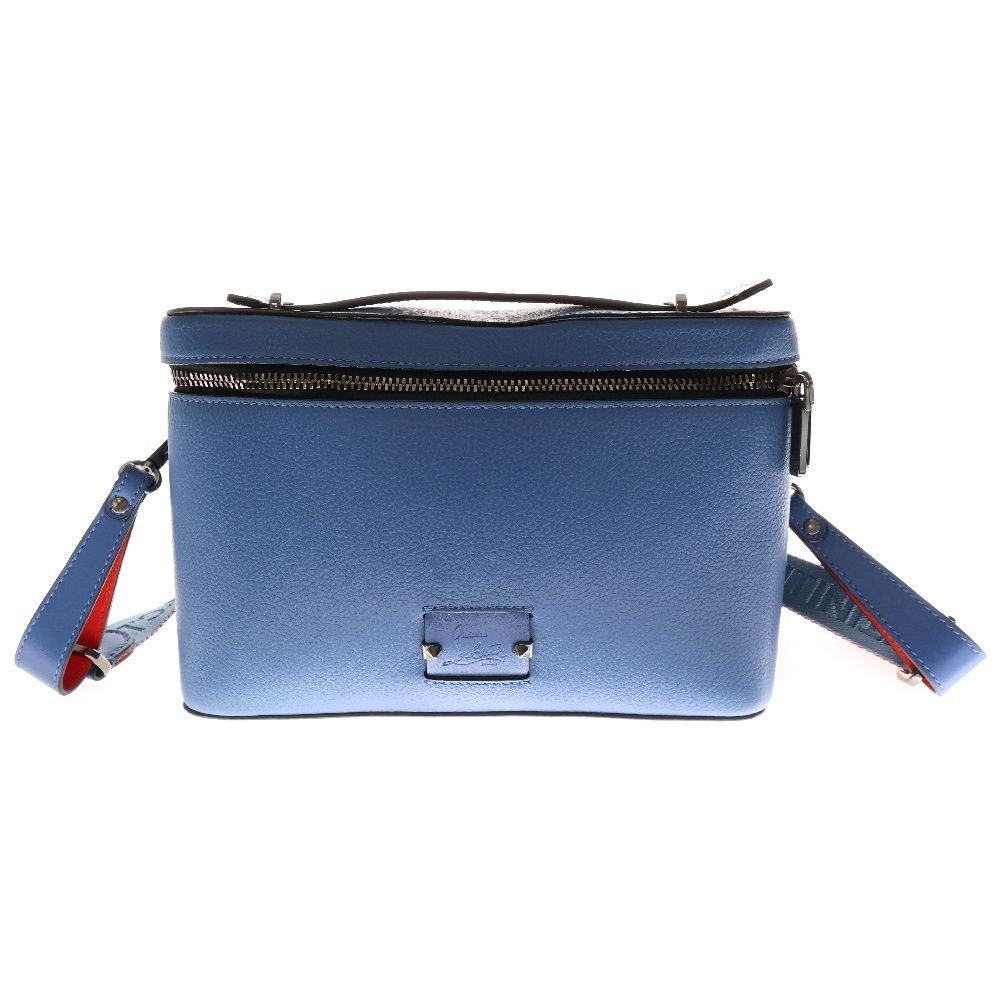 CHRISTIAN LOUBOUTIN クリスチャンルブタン KYPI POUCH キピ 2WAY レザー ショルダーバッグ ハンドバッグ ブルー