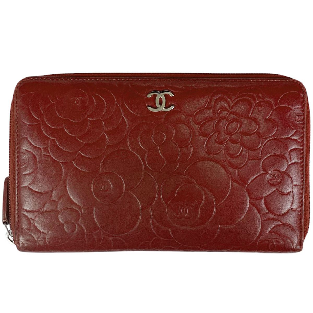 シャネル CHANEL カメリア 長財布 ココマーク ラウンド