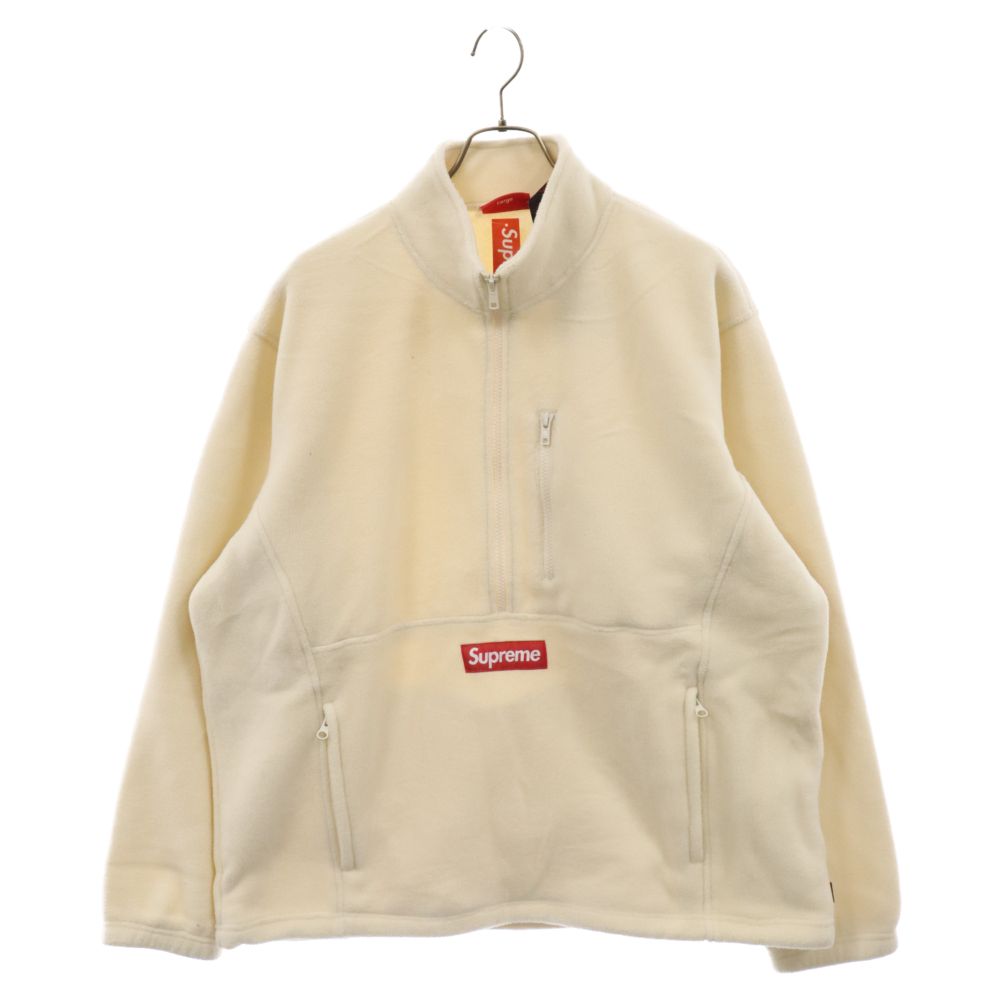 SUPREME シュプリーム 21AW Polartec Half Zip Pullover ポーラーテック ハーフジップ プルオーバー フリースジャケット アイボリー SUPREME (シュプリーム) 21AW Polartec Half Zip Pullover ポーラー
