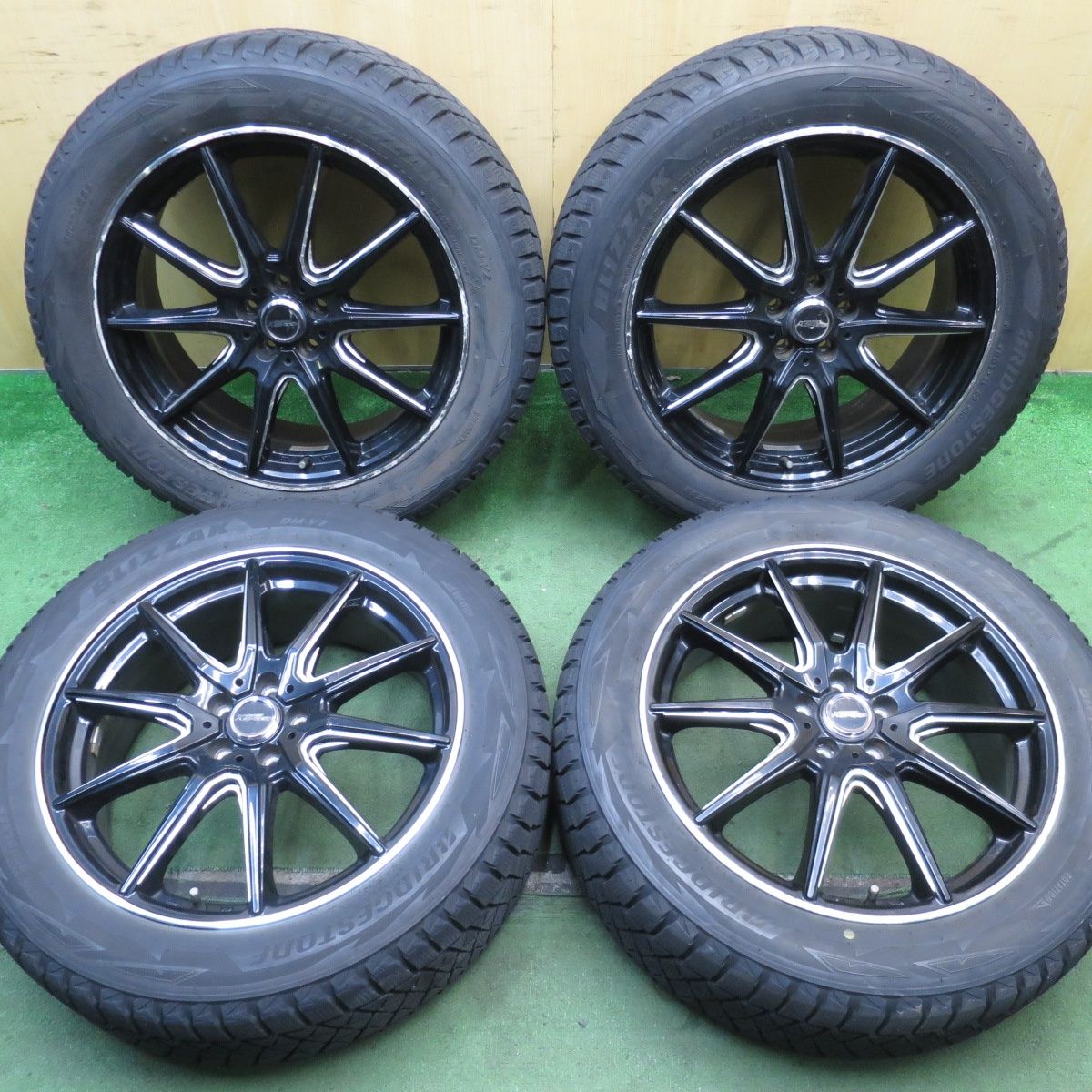 バリ溝 8.5分 XV フォレスター 等 225 55R18 スタッドレス ブリヂストン ブリザック DM-V2 X CROSS SPEED クロススピード 18インチ PCD100 5H 5091901NJス