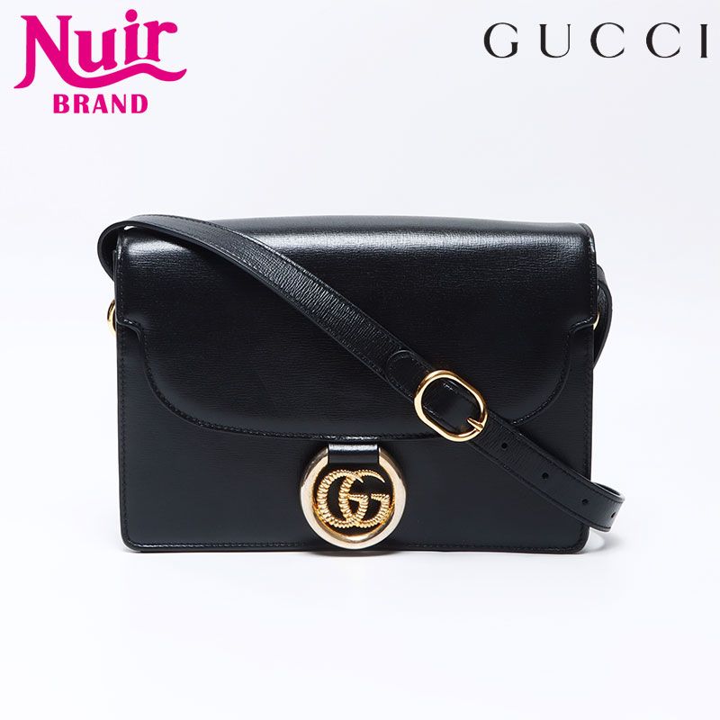 GUCCI グッチ ショルダーバッグ ロゴ レザー