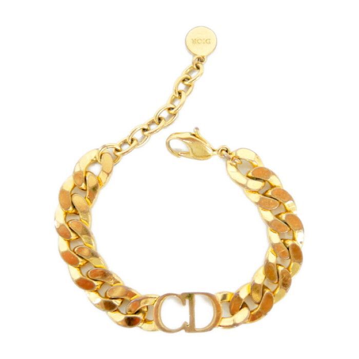 【大人気！】Dior DANSEUSE ETOILE ブレスレット Christian Dior Danseuse Etoile Bracelet CD Chain Metal Gold