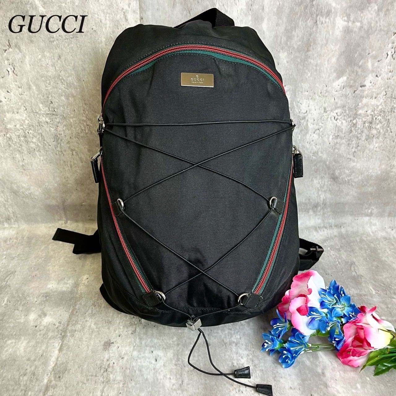 GUCCI グッチ ウェビングライン バックパック リュック