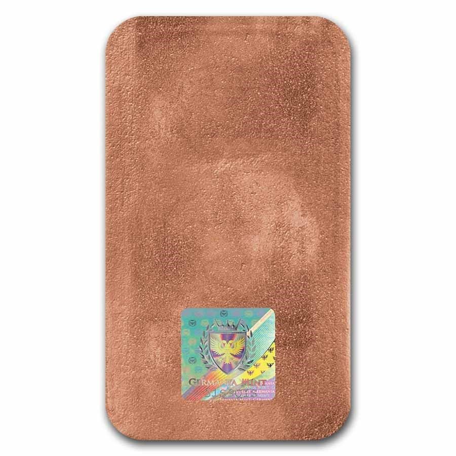 新品) ポーランド ゲルマニア 純銅 赤金 10常衡オンス キャスト バー