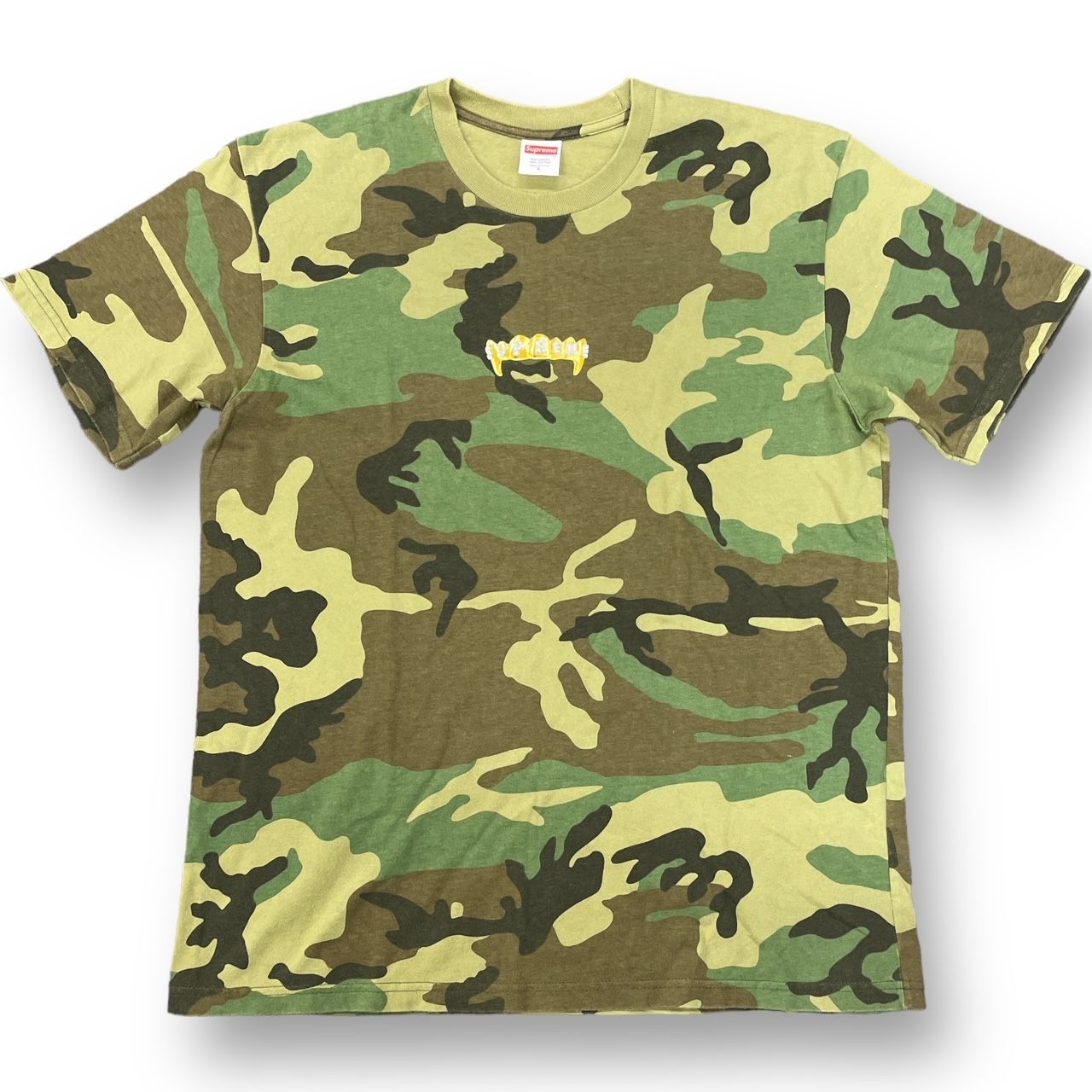 Supreme 19SS Fronts Tee Woodland Camo 迷彩 カモフラージュ ロゴ 