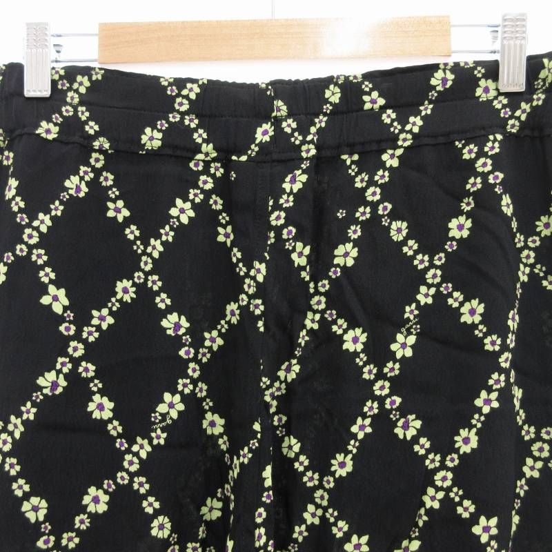 ガニー GANNI レーヨンクレープ フラワープリントパンツ イージー 花柄