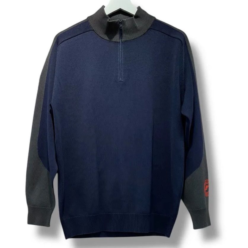 PEARLY GATES ブラックハーフジップセーター サイズ4 PEARLY GATES ハーフジップ ニット サイズ4 PEARLY GATES ハーフ