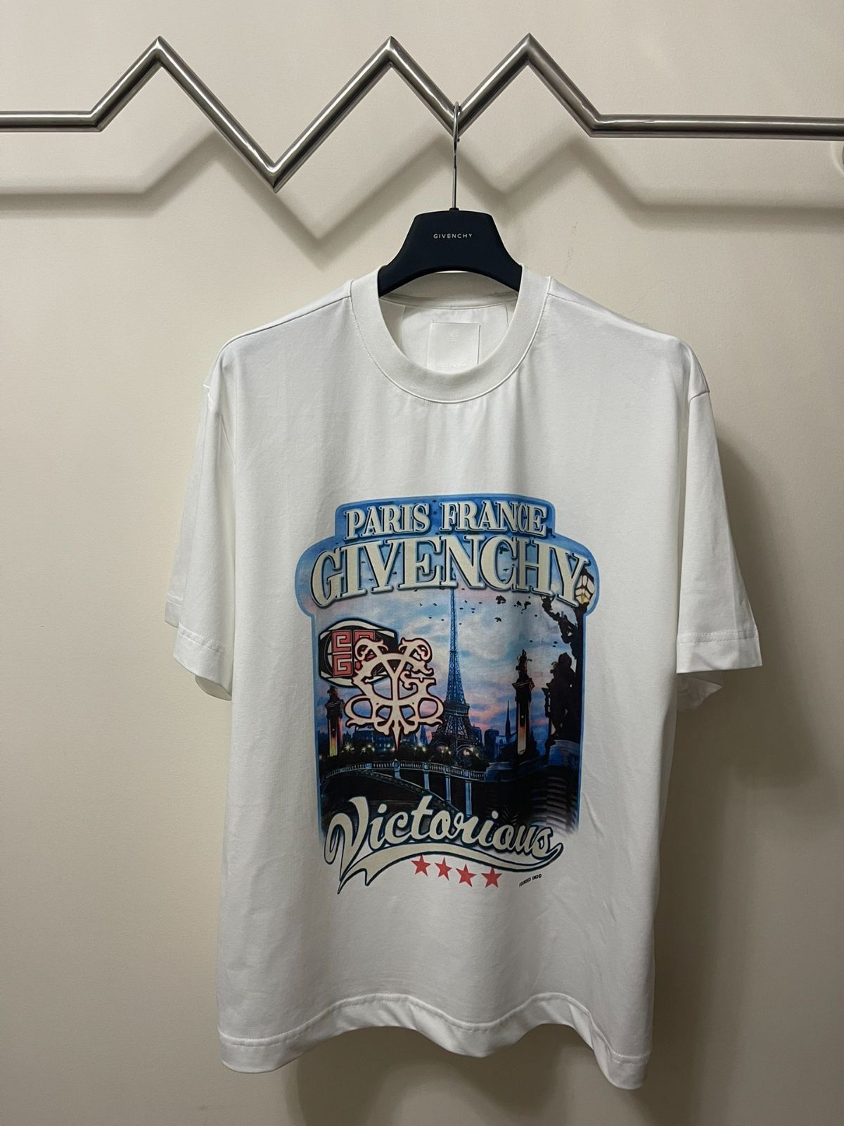 ジバンシー GIVENCHY エッフェル塔 ダイレクト プリント 半袖Tシャツ