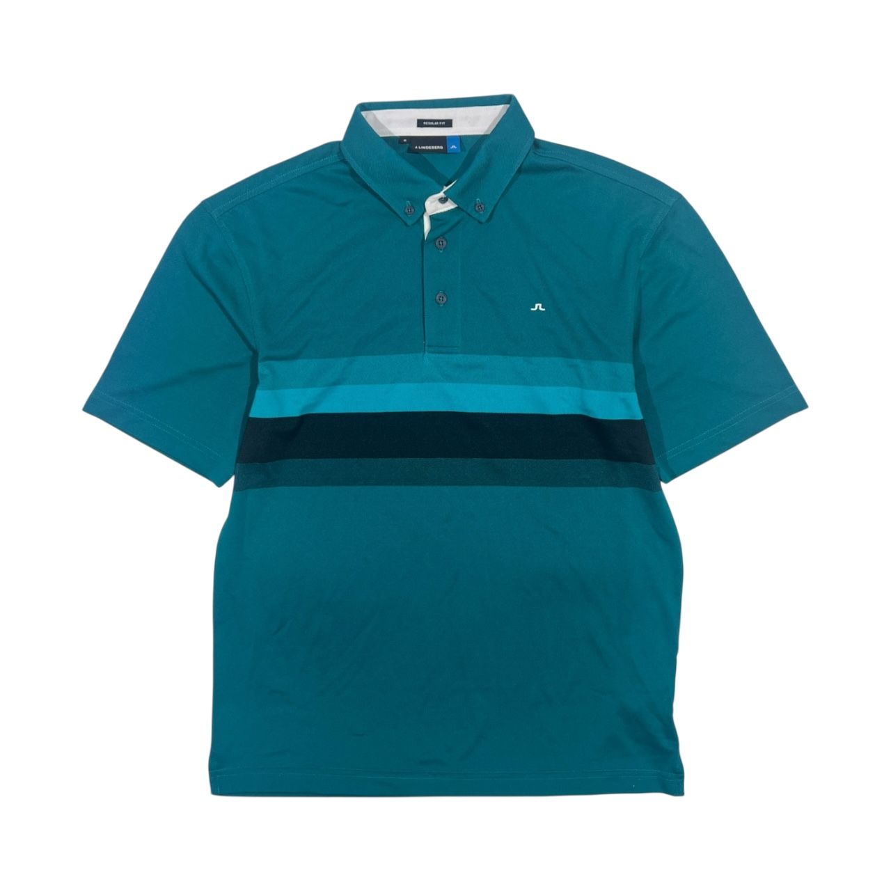 J.リンドバーグ 半袖ポロシャツ メンズ 071-25849 25グリーン M