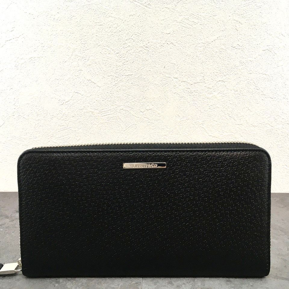送料込み！ 極美品 Tiffany & Co. ジップウォレット 539 送料込み！ 極美品 Tiffany & Co. ジップウォレット ブラック