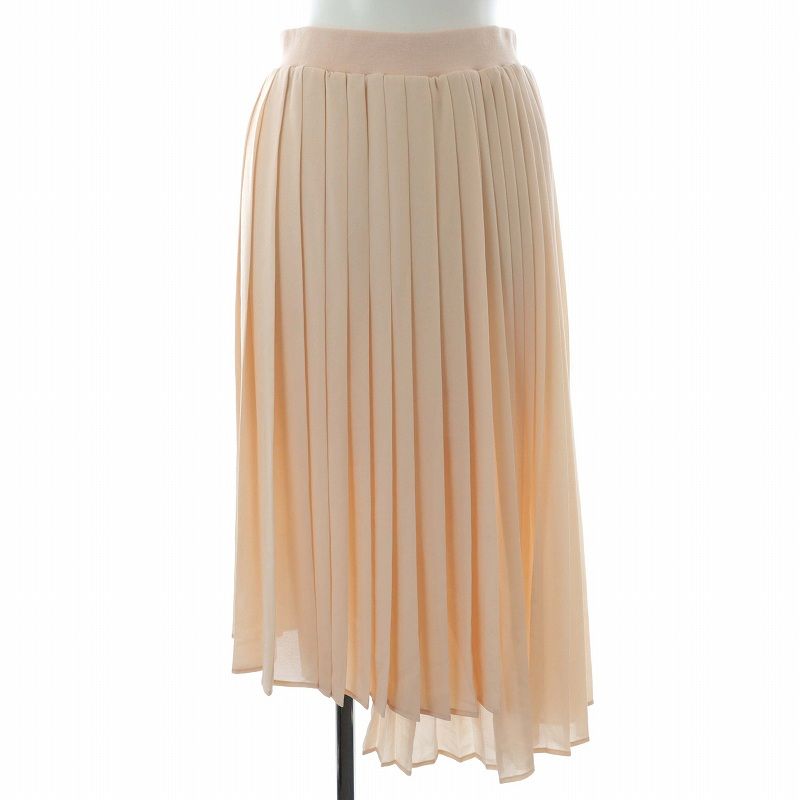 美品　Sov. シフォン花柄スカート　プリーツスカート　ダブスタ　ソブ　M ソブ sov. シフォンプリーツワンピース 花 フラワー ダブル