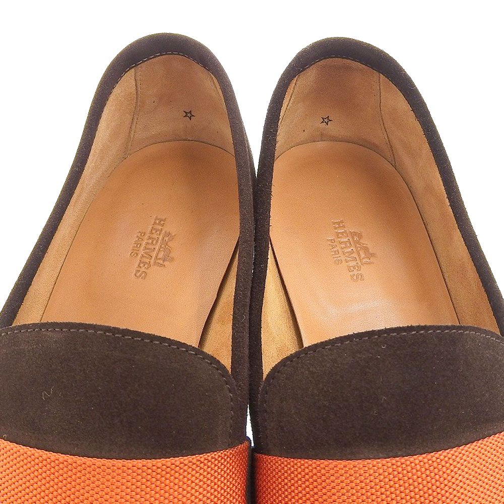 HERMES エルメス HERMES エルメス スエード ローファー シューズ