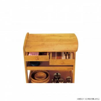 弘益 KOEKI UTILITY 木製キッチンワゴン ブラウン KW600HBR