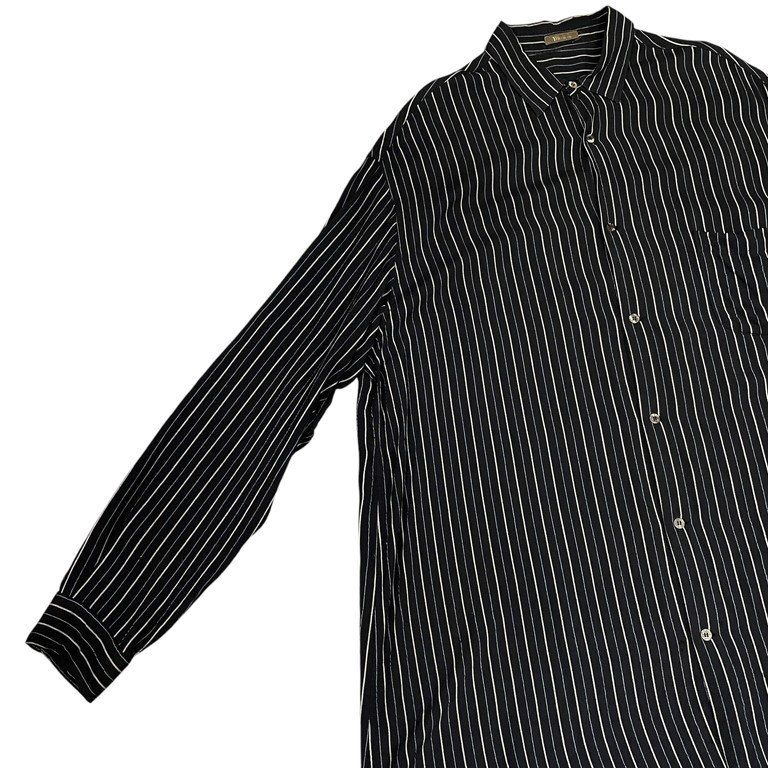 Y's for men オーバーサイズストライプレーヨンシャツ ブラウス