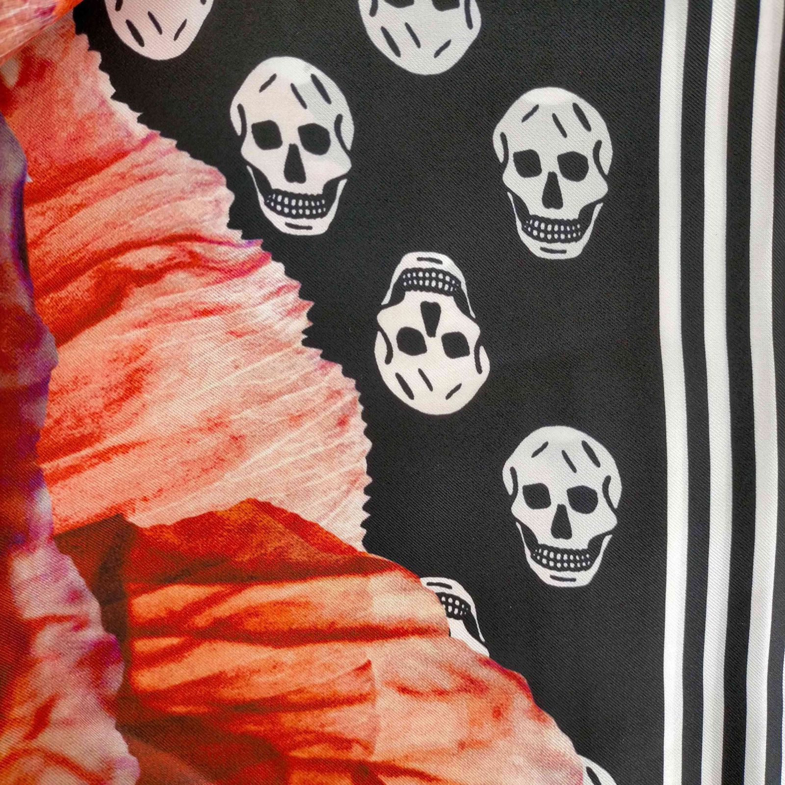 アレキサンダーマックイーン スカーフ Classic skull クラシック