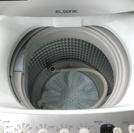 25-1268【中古】 エルソニック 5.5kg 全自動電気洗濯機 EH-L55DDS2 
