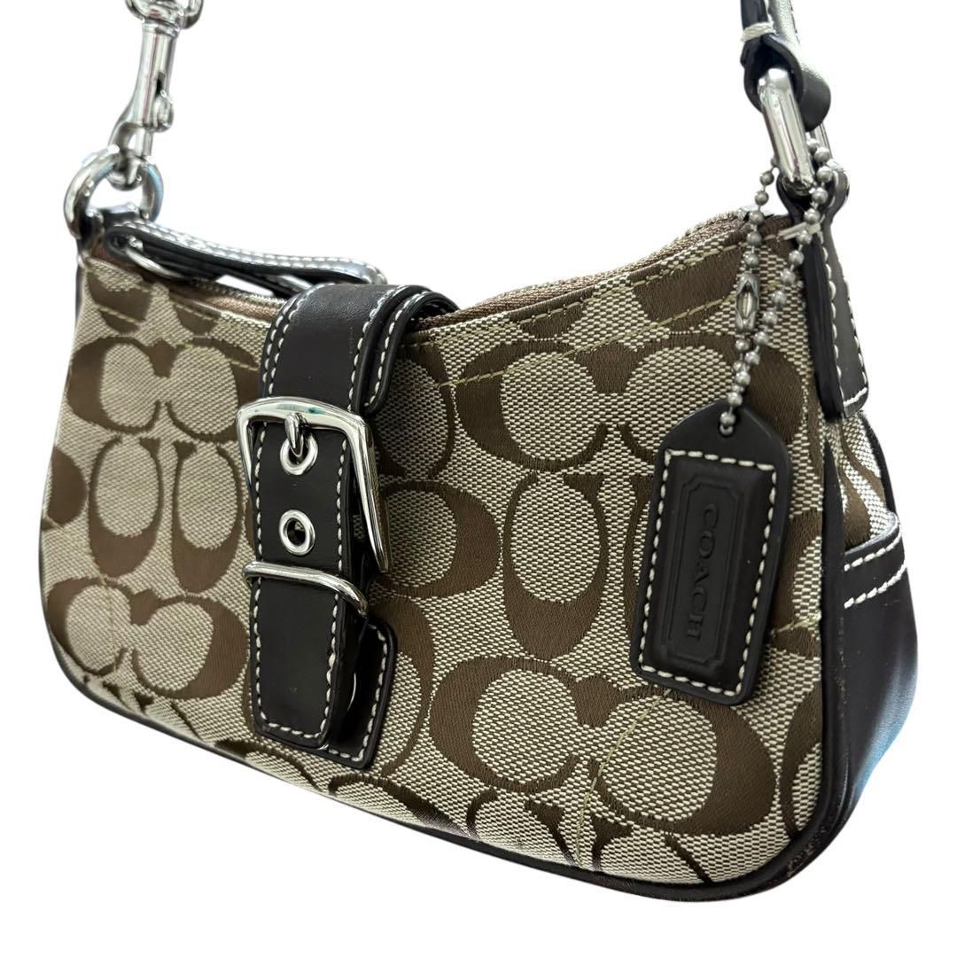 美品 コーチ ショルダーバッグ キャンバス ソーホー ワンショルダー