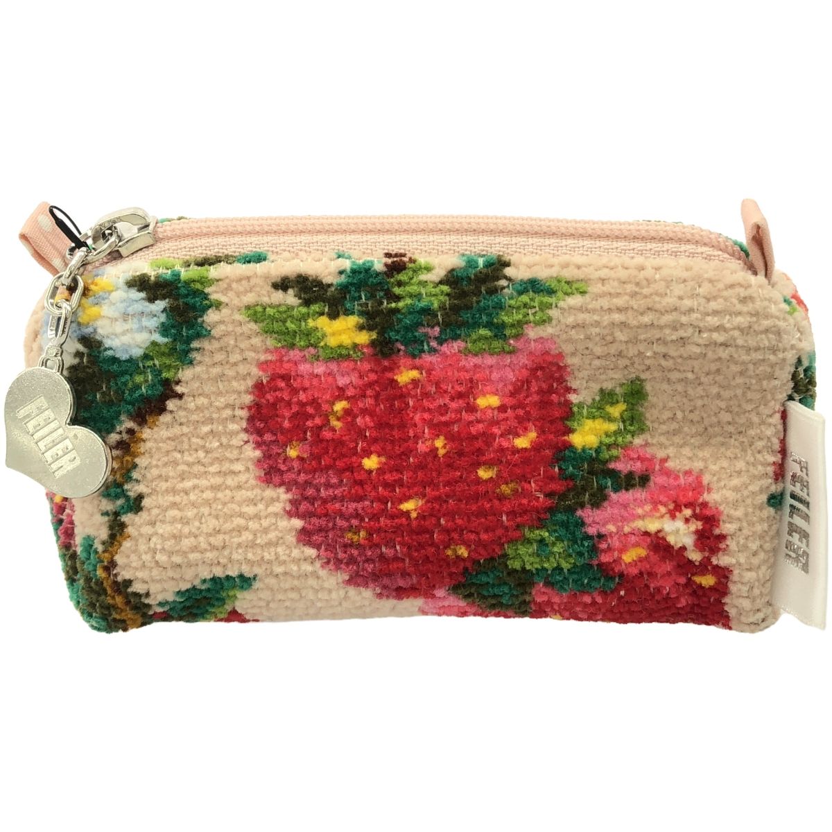 FEILER フェイラー ストロベリーフィールドプティ ミニポーチ  ピンク