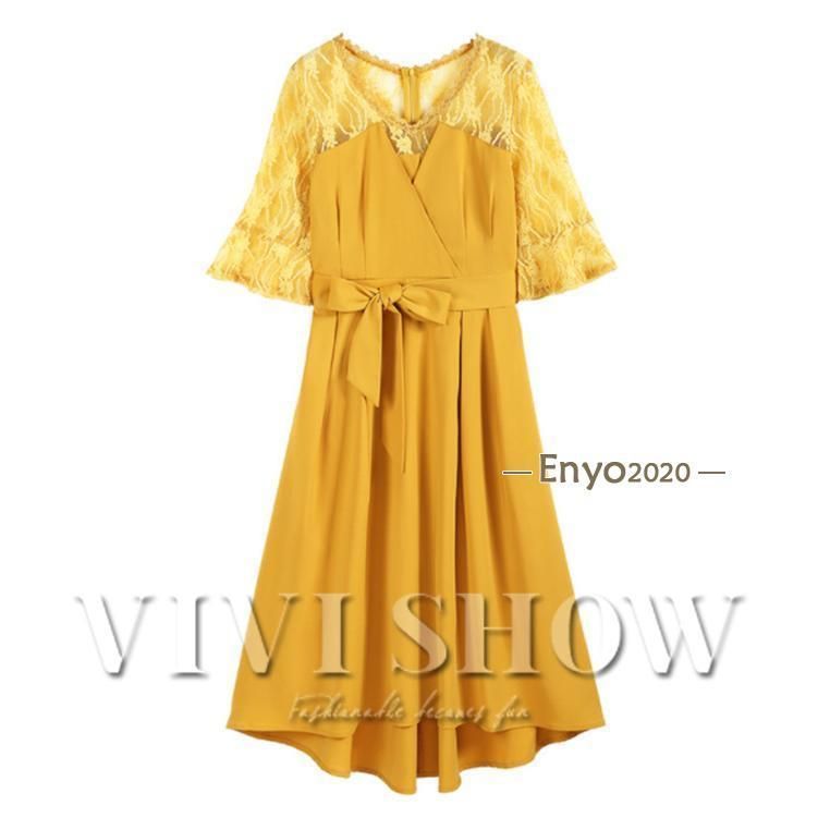ロング丈ワンピース セレモニーワンピ