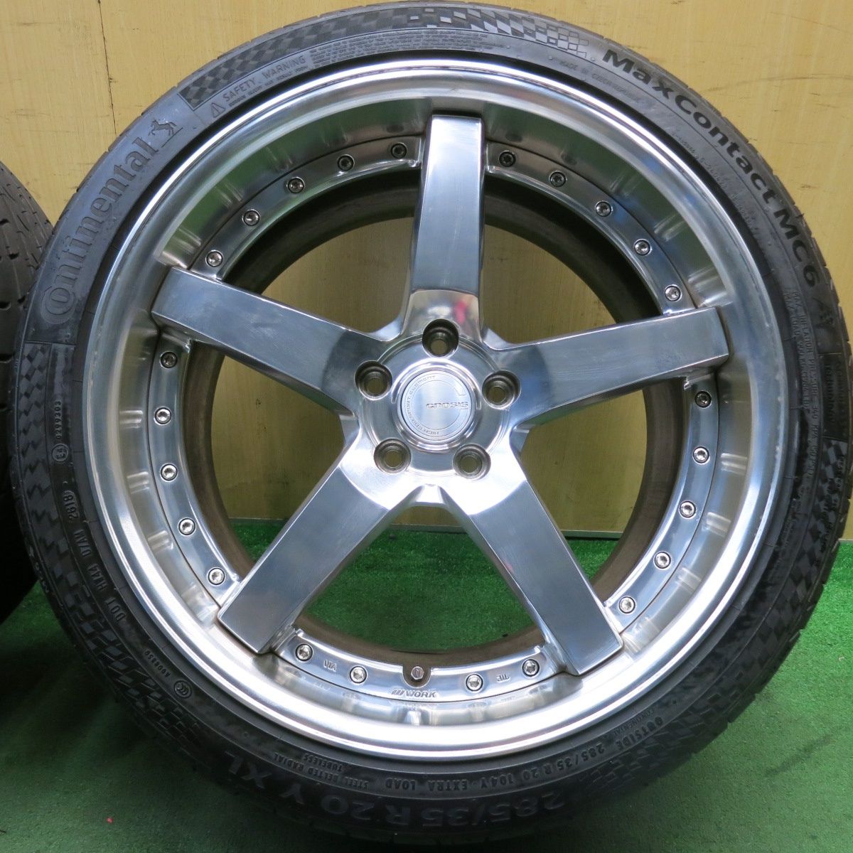 バリ溝 キレイ 9.5分 WORK GNOSIS GR3 255 35R20 285 35R20 コンチネンタル マックスコンタクト MC6 20インチ ワーク グノーシス PCD114.3 5H 5091112HAノ